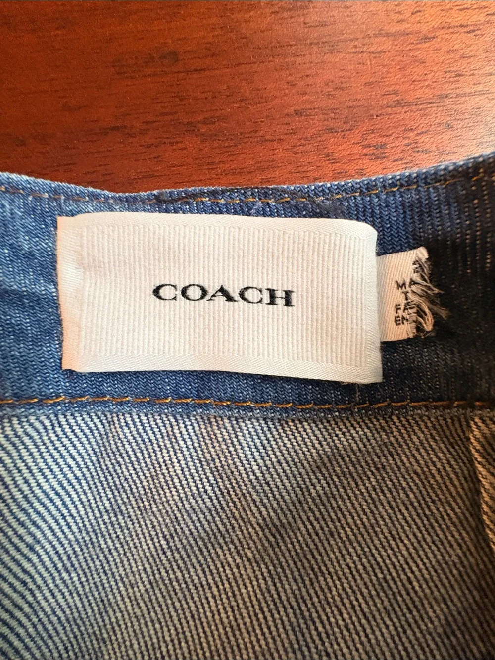 Coach Bluejean skirt.